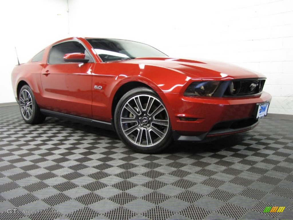 2011 Mustang GT Premium Coupe - Red Candy Metallic / Charcoal Black/Cashmere photo #1
