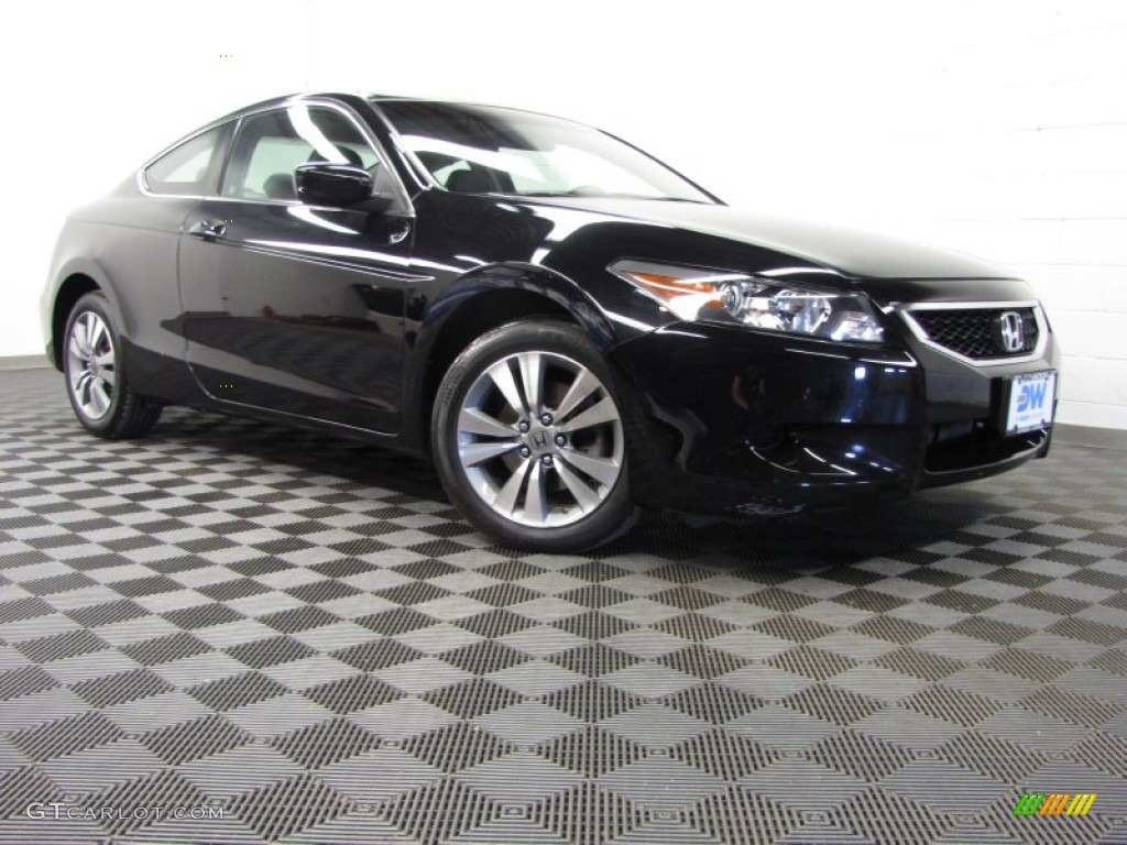2010 Accord EX-L Coupe - Crystal Black Pearl / Black photo #1