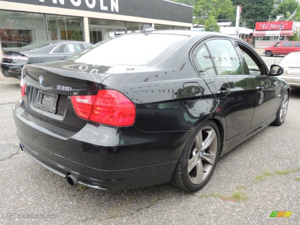 2009 3 Series 335i Sedan - Black Sapphire Metallic / Beige photo #6
