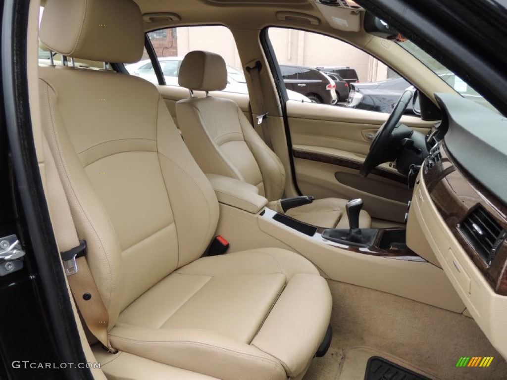 2009 3 Series 335i Sedan - Black Sapphire Metallic / Beige photo #12