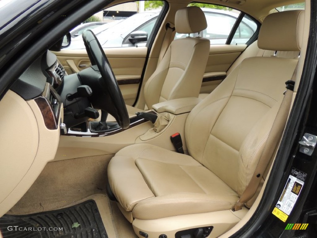 2009 3 Series 335i Sedan - Black Sapphire Metallic / Beige photo #15