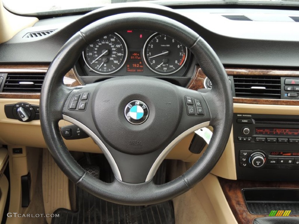 2009 3 Series 335i Sedan - Black Sapphire Metallic / Beige photo #18