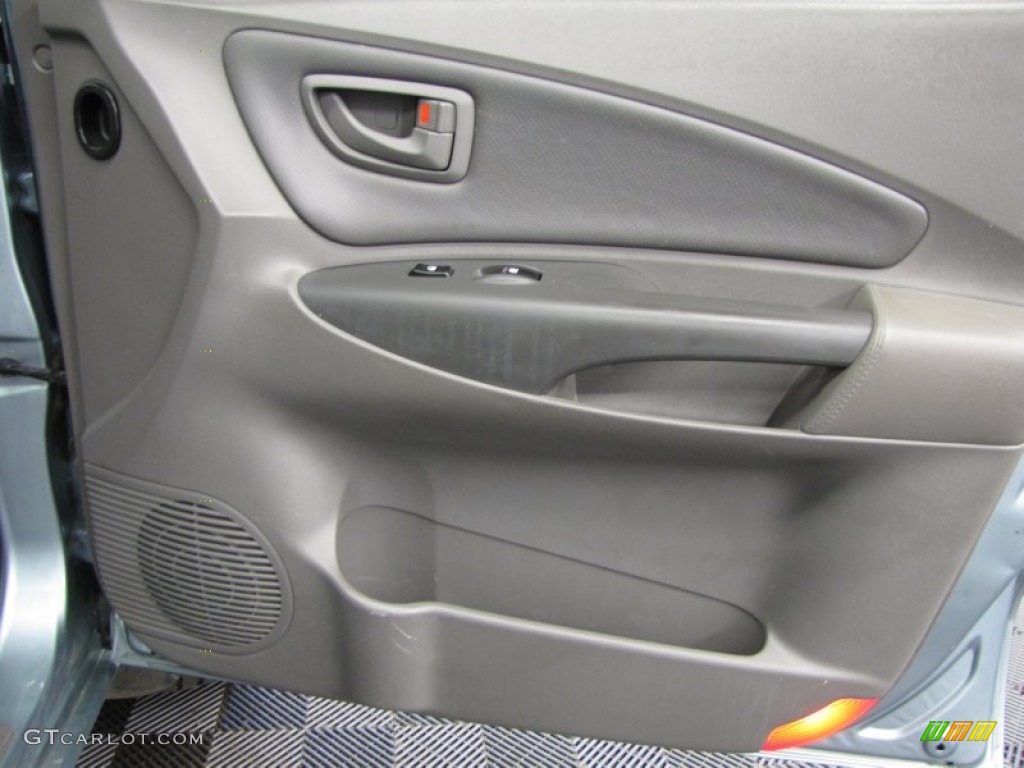 2007 Tucson Limited 4WD - Alpine Frost Blue Metallic / Gray photo #14