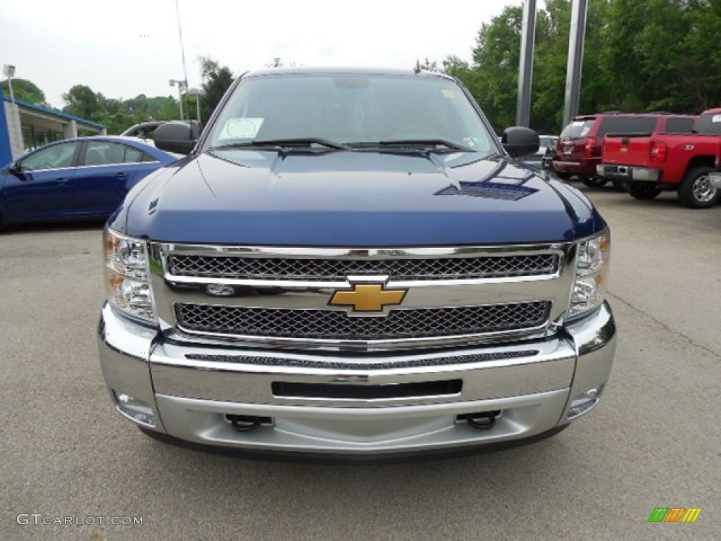 2013 Silverado 1500 LT Crew Cab 4x4 - Blue Topaz Metallic / Ebony photo #11