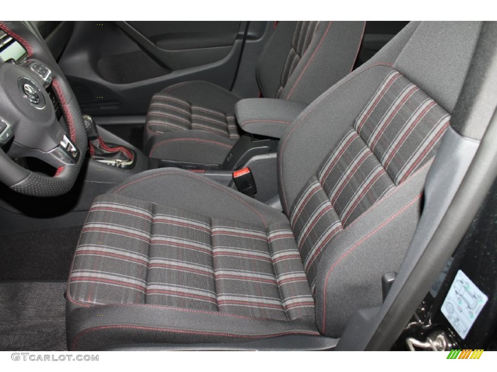 Interlagos Plaid Cloth Interior 2013 Volkswagen GTI 4 Door Wolfsburg Edition Photo #82402346