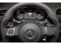 Interlagos Plaid Cloth 2013 Volkswagen GTI 4 Door Wolfsburg Edition Steering Wheel