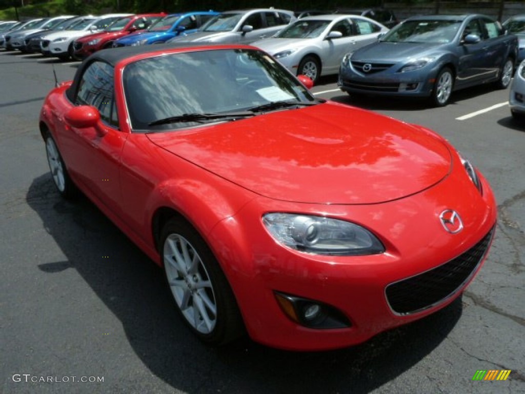 True Red 2011 Mazda MX-5 Miata Touring Roadster Exterior Photo #82403531