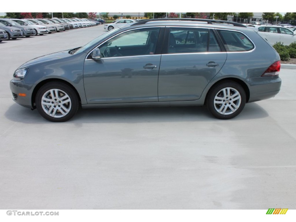 2013 Jetta TDI SportWagen - Platinum Gray Metallic / Titan Black photo #5