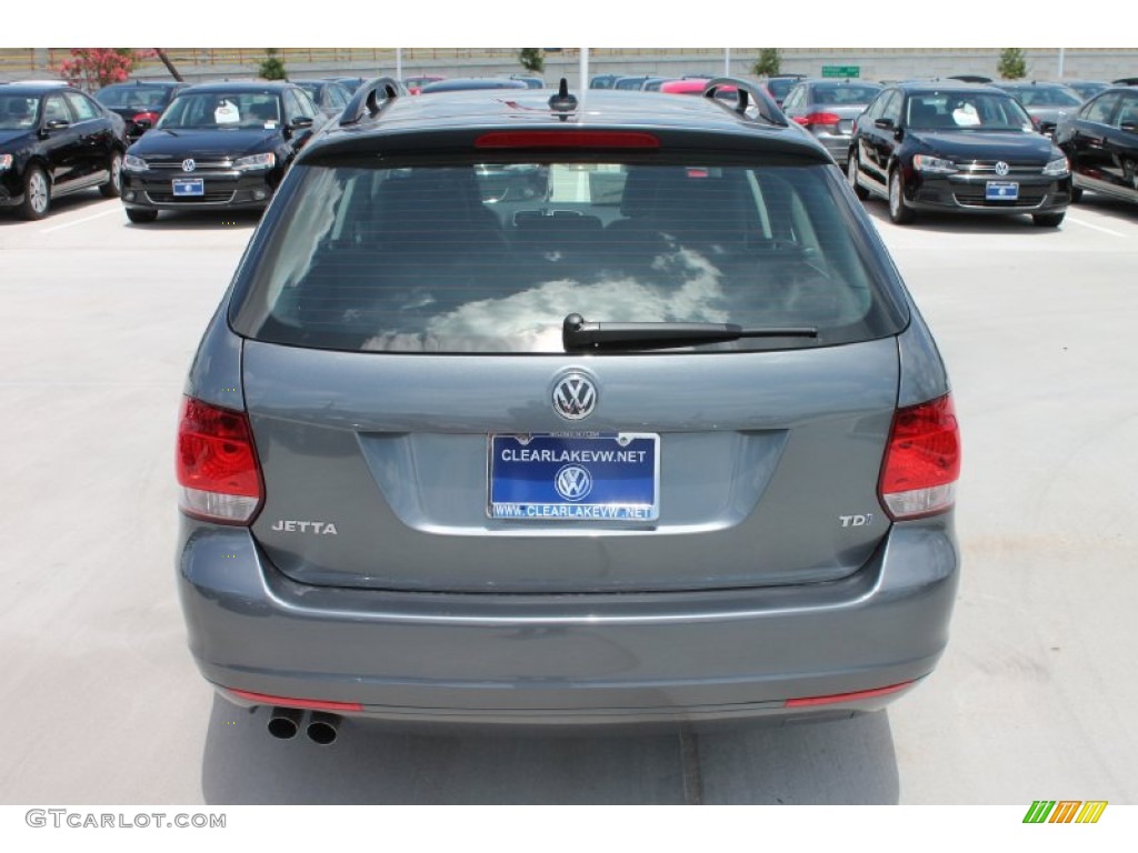 2013 Jetta TDI SportWagen - Platinum Gray Metallic / Titan Black photo #8