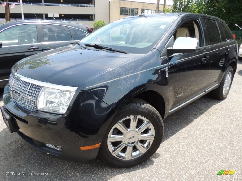 2008 MKX AWD - Dark Ink Blue Metallic / Medium Light Stone photo #1