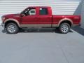 2013 Ruby Red Metallic Ford F250 Super Duty Lariat Crew Cab 4x4  photo #6