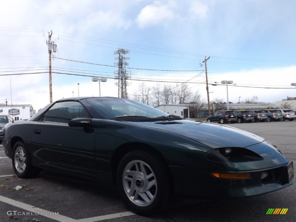 1995 Camaro Z28 Coupe - Polo Green Metallic / Dark Gray photo #3