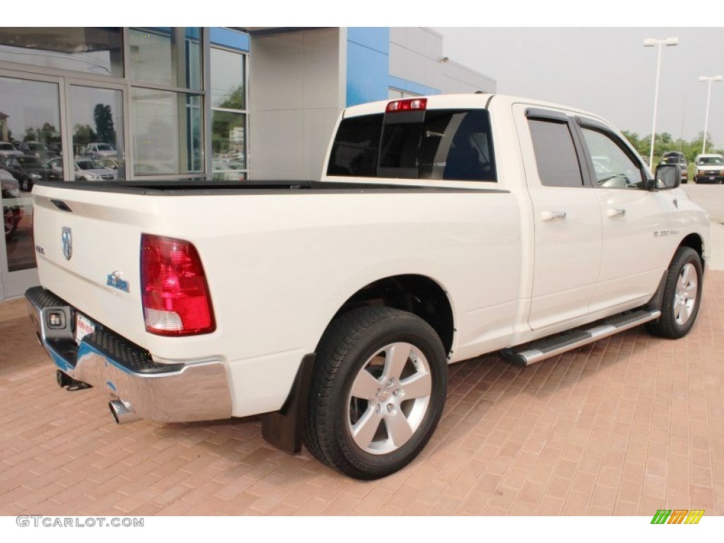 2009 Ram 1500 Big Horn Edition Quad Cab 4x4 - Stone White / Dark Slate/Medium Graystone photo #11