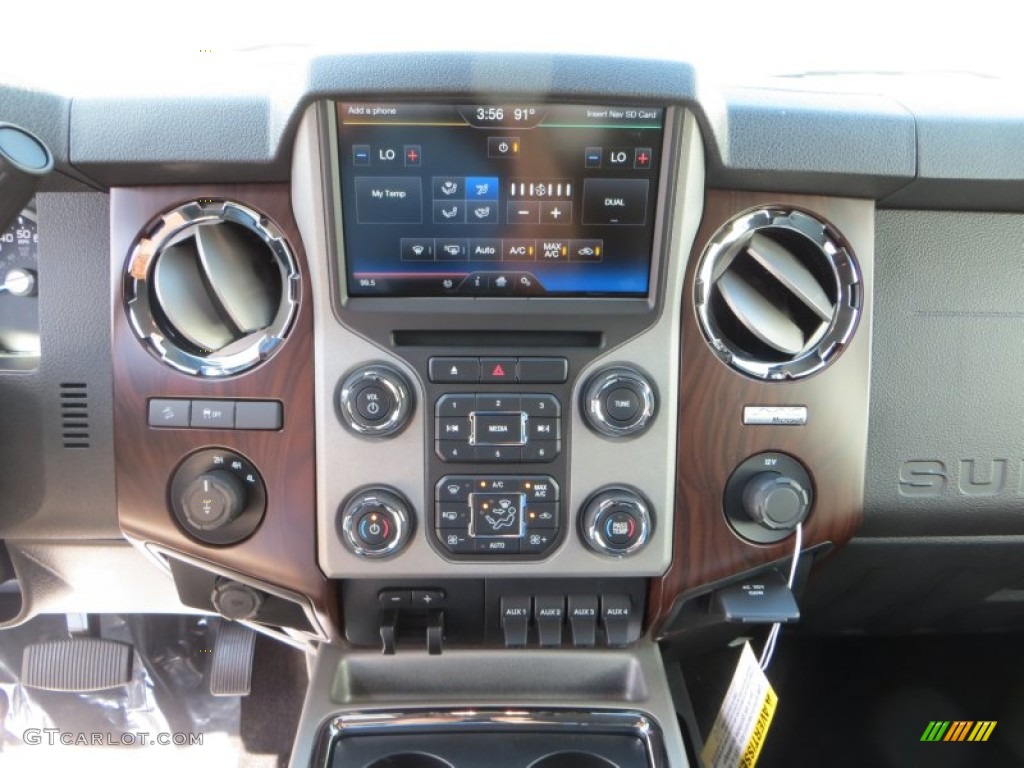 2013 Ford F250 Super Duty Lariat Crew Cab 4x4 Controls Photo #82406280