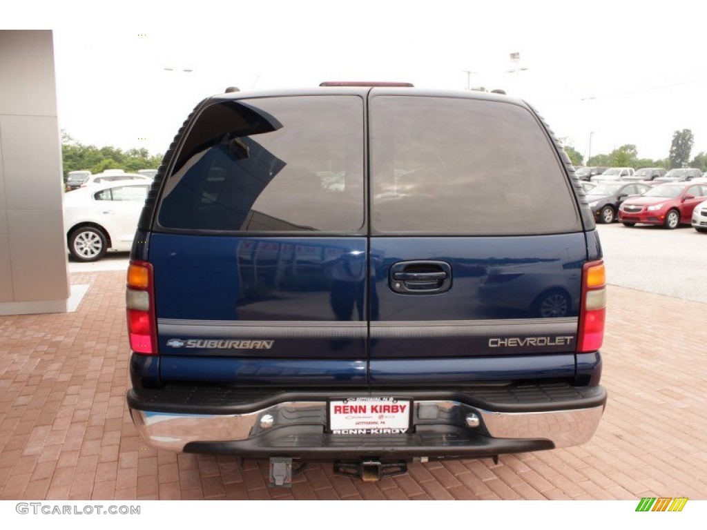 2001 Suburban 2500 LT 4x4 - Indigo Blue Metallic / Tan photo #14