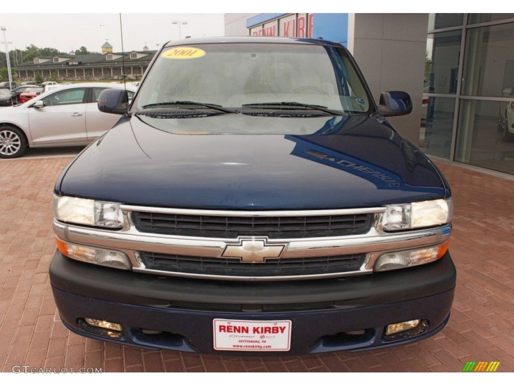 2001 Suburban 2500 LT 4x4 - Indigo Blue Metallic / Tan photo #15