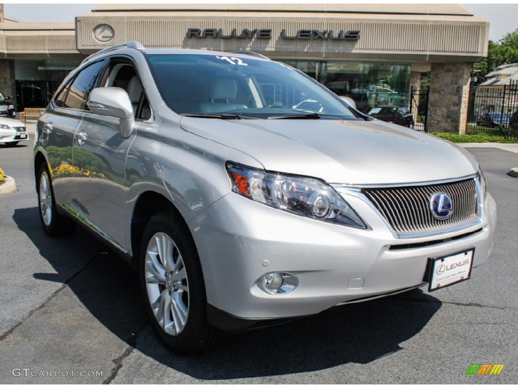 2012 RX 450h AWD Hybrid - Tungsten Silver Metallic / Light Gray photo #1