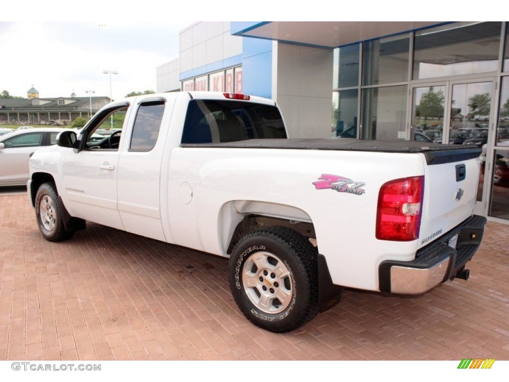 2008 Silverado 1500 LTZ Extended Cab 4x4 - Summit White / Light Cashmere/Ebony Accents photo #2