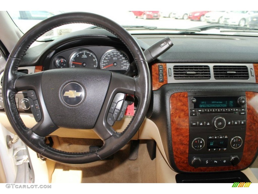 2008 Chevrolet Silverado 1500 LTZ Extended Cab 4x4 Light Cashmere/Ebony Accents Dashboard Photo #82407696