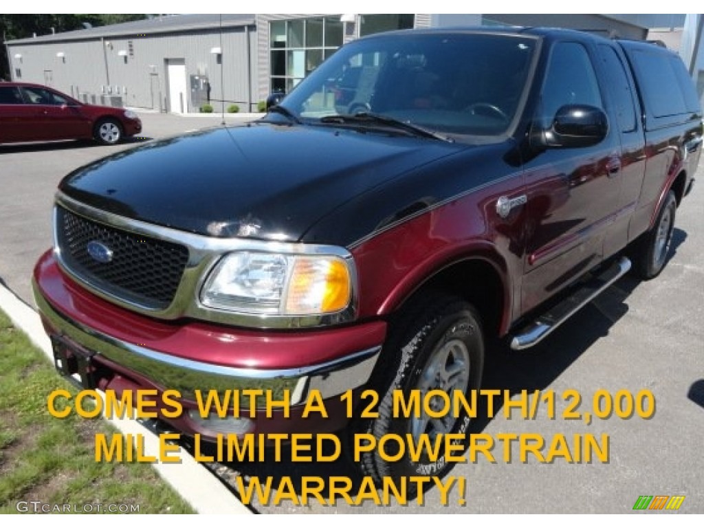 2003 F150 Heritage Edition Supercab 4x4 - Toreador Red Metallic / Black/Red photo #1
