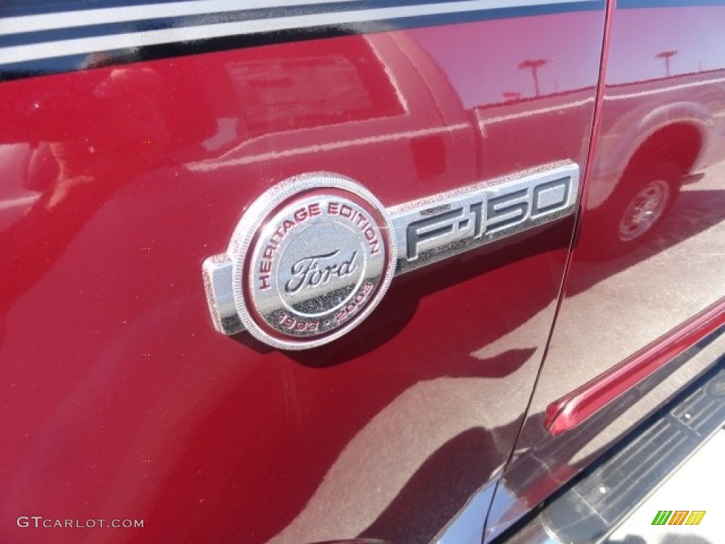 2003 F150 Heritage Edition Supercab 4x4 - Toreador Red Metallic / Black/Red photo #3