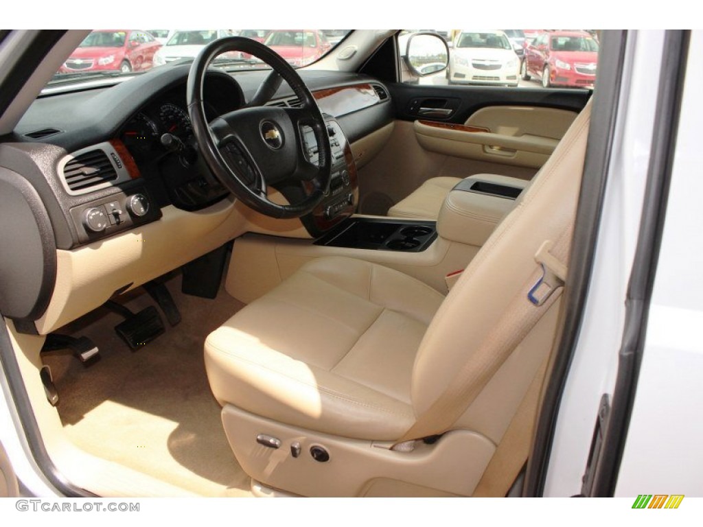 Light Cashmere/Ebony Accents Interior 2008 Chevrolet Silverado 1500 LTZ Extended Cab 4x4 Photo #82407954