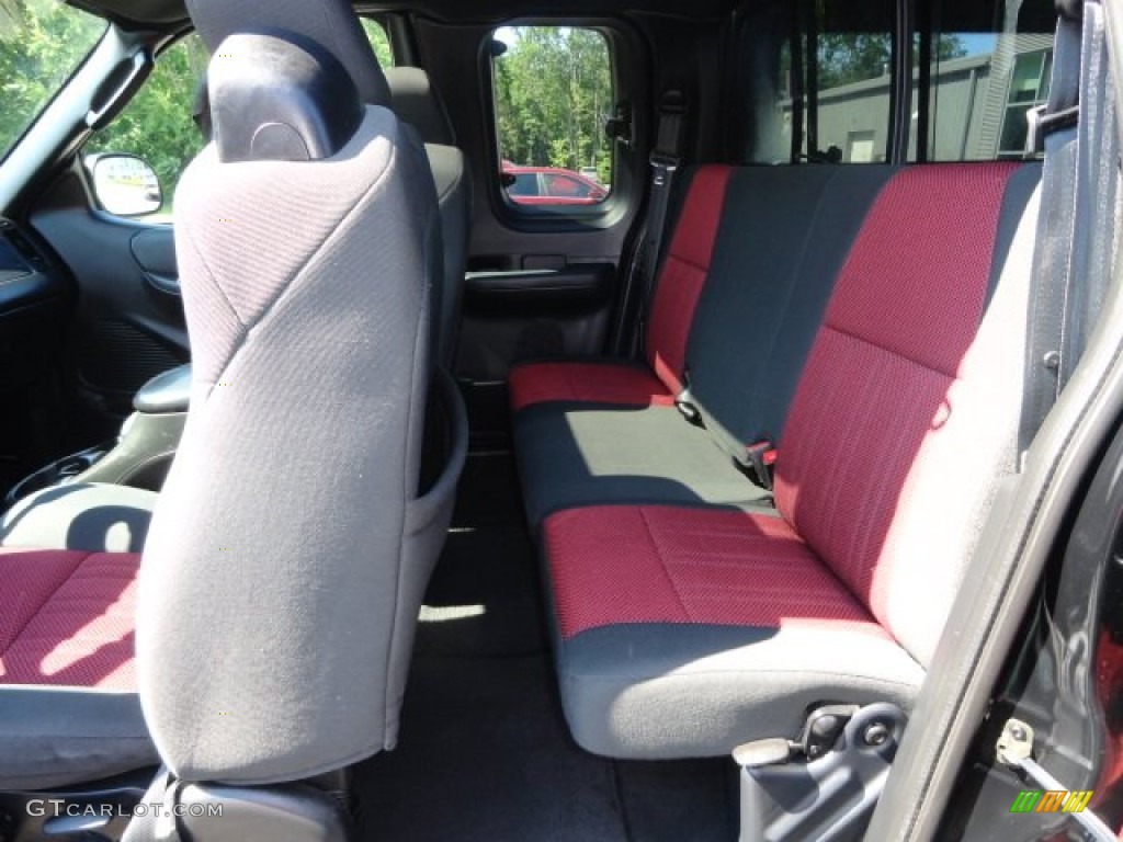 2003 F150 Heritage Edition Supercab 4x4 - Toreador Red Metallic / Black/Red photo #9