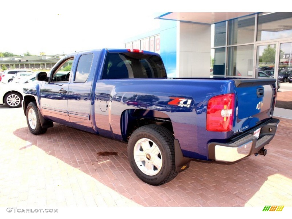 2013 Silverado 1500 LT Extended Cab 4x4 - Blue Topaz Metallic / Ebony photo #2