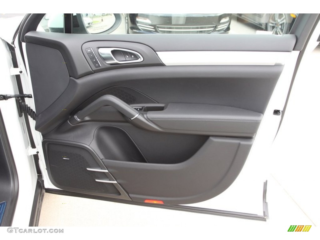 2013 Porsche Cayenne Turbo Black Door Panel Photo #82410942