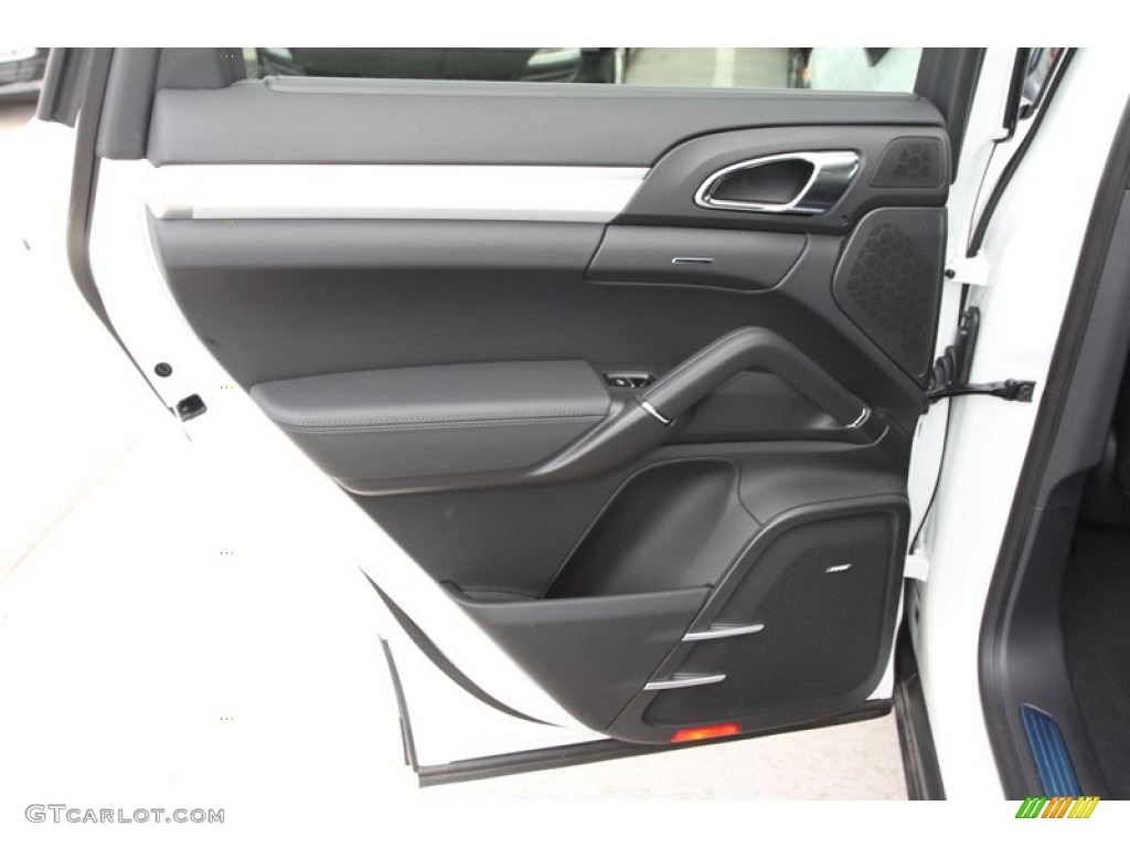 2013 Porsche Cayenne Turbo Black Door Panel Photo #82411104