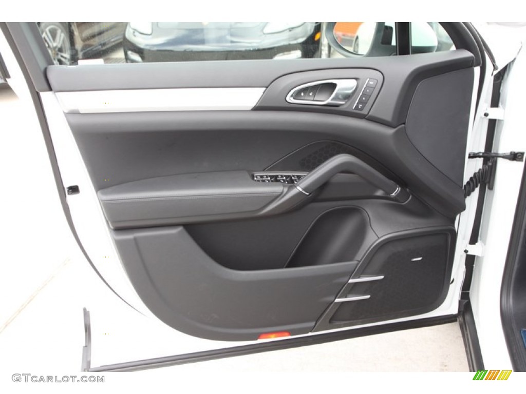 2013 Porsche Cayenne Turbo Black Door Panel Photo #82411224