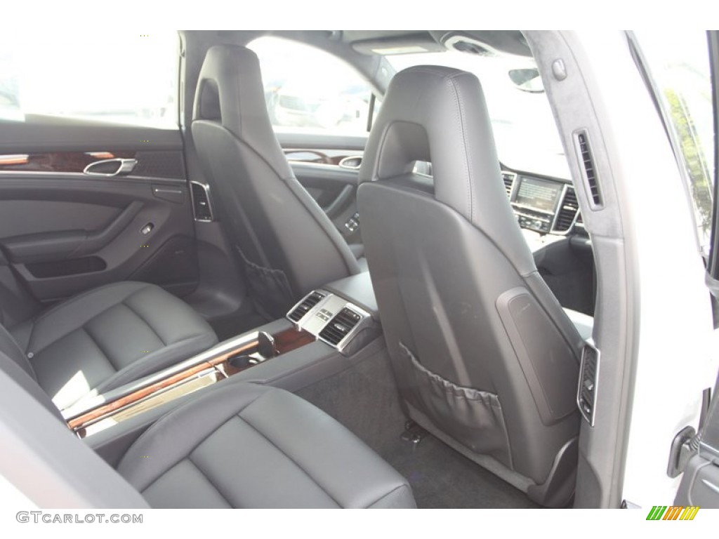 Black Interior 2013 Porsche Panamera Turbo Photo #82412607