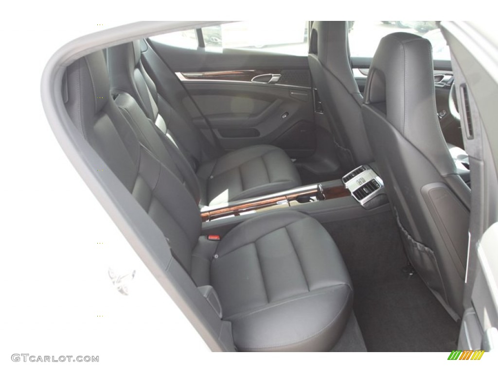 Black Interior 2013 Porsche Panamera Turbo Photo #82412633