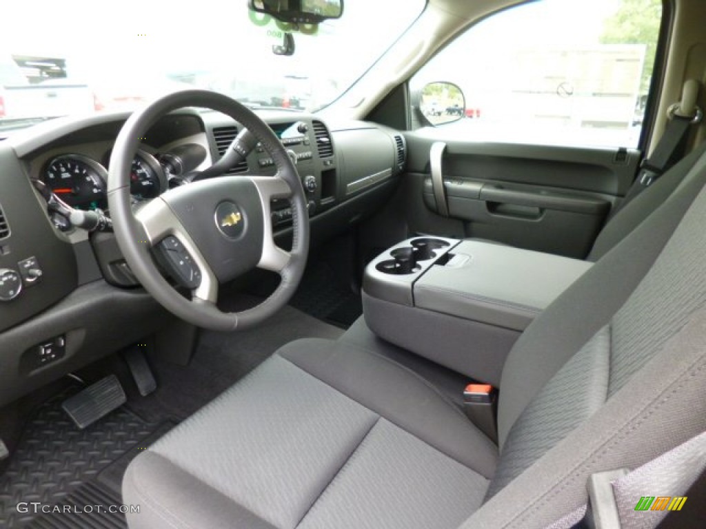 Ebony Interior 2014 Chevrolet Silverado 2500HD LT Crew Cab 4x4 Photo #82412748