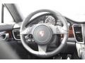 Black 2013 Porsche Panamera Turbo Steering Wheel