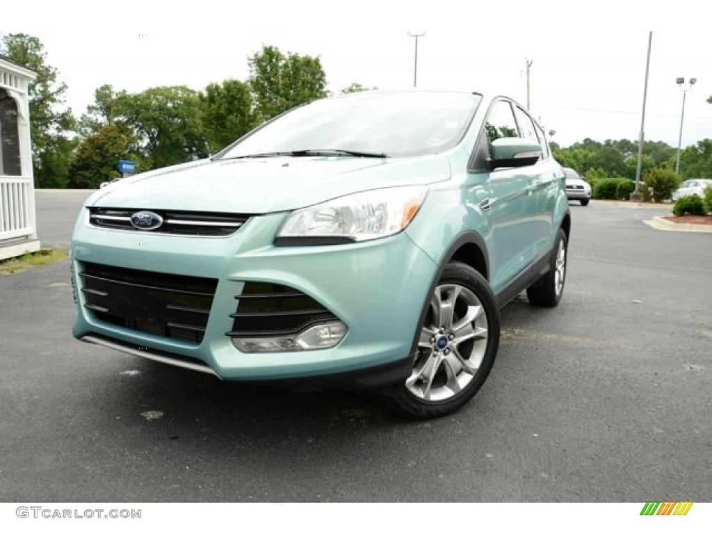 2013 Escape SEL 2.0L EcoBoost - Frosted Glass Metallic / Charcoal Black photo #1