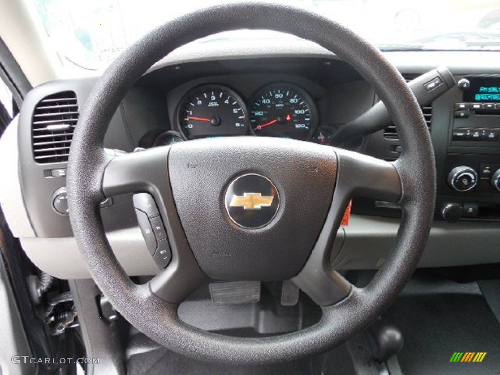 2011 Chevrolet Silverado 1500 Extended Cab 4x4 Dark Titanium Steering Wheel Photo #82413418