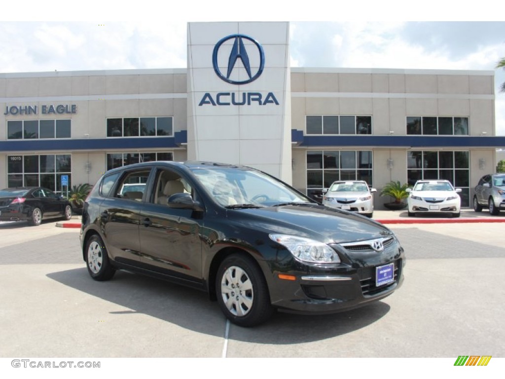 2010 Elantra Touring GLS - Carbon Gray Mist / Beige photo #1