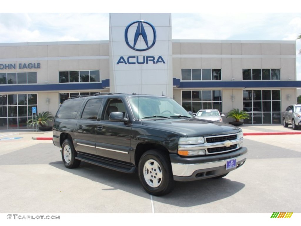 2004 Suburban 1500 LT - Dark Gray Metallic / Gray/Dark Charcoal photo #1