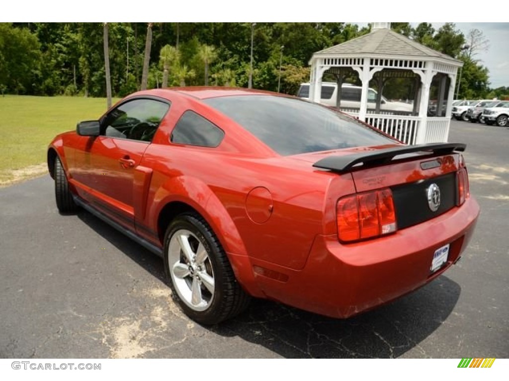 2008 Mustang V6 Premium Coupe - Dark Candy Apple Red / Dark Charcoal photo #7