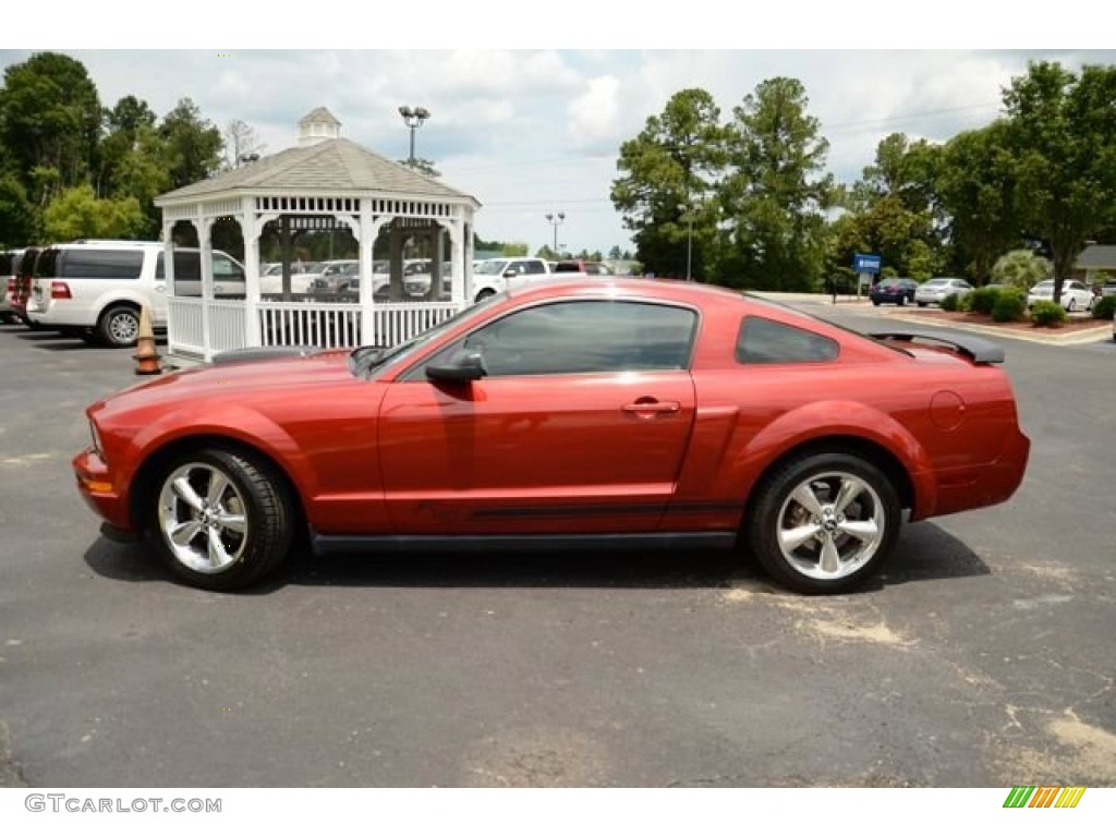 2008 Mustang V6 Premium Coupe - Dark Candy Apple Red / Dark Charcoal photo #8
