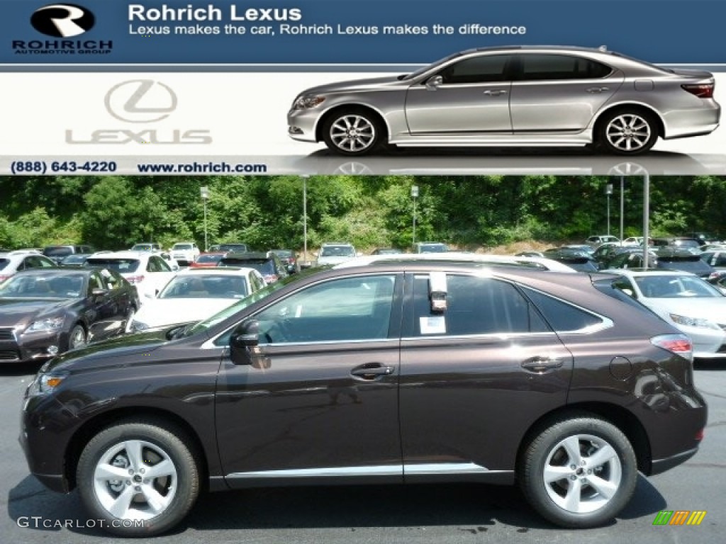 2013 RX 350 AWD - Fire Agate Pearl / Saddle Tan/Espresso Birds Eye Maple photo #1