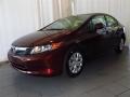 Crimson Pearl - Civic LX Sedan Photo No. 6
