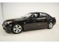Jet Black - 5 Series 525i Sedan Photo No. 6