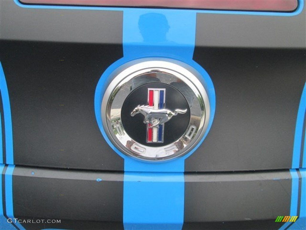 2010 Mustang V6 Premium Convertible - Grabber Blue / Stone photo #2