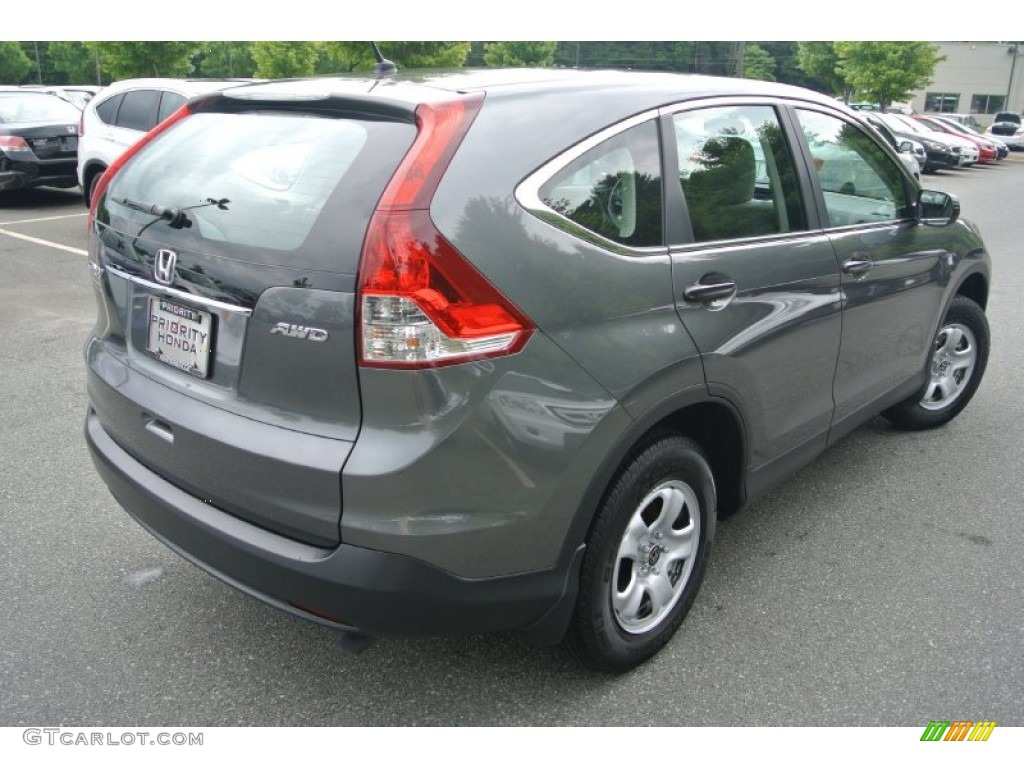 2012 CR-V LX 4WD - Polished Metal Metallic / Gray photo #4