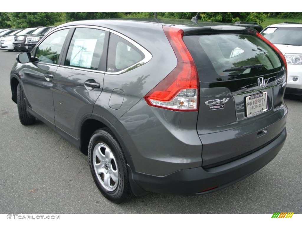 2012 CR-V LX 4WD - Polished Metal Metallic / Gray photo #5