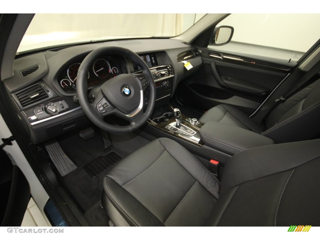 Black Interior 2014 BMW X3 xDrive35i Photo #82419912