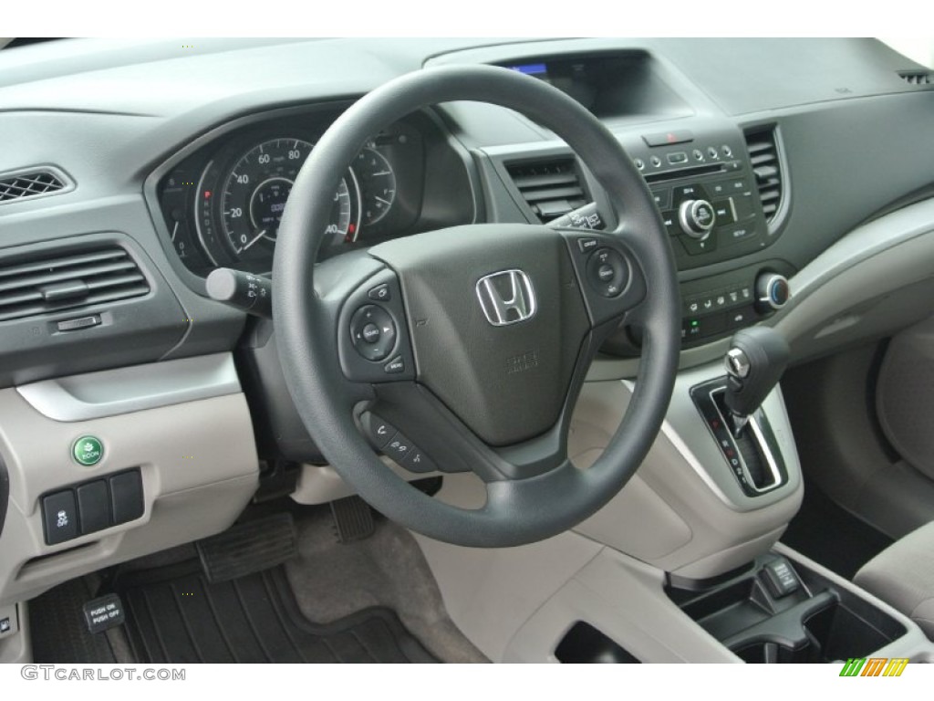 2012 Honda CR-V LX 4WD Gray Dashboard Photo #82420131