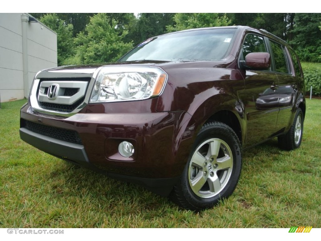 Dark Cherry Pearl 2011 Honda Pilot EX-L 4WD Exterior Photo #82420839